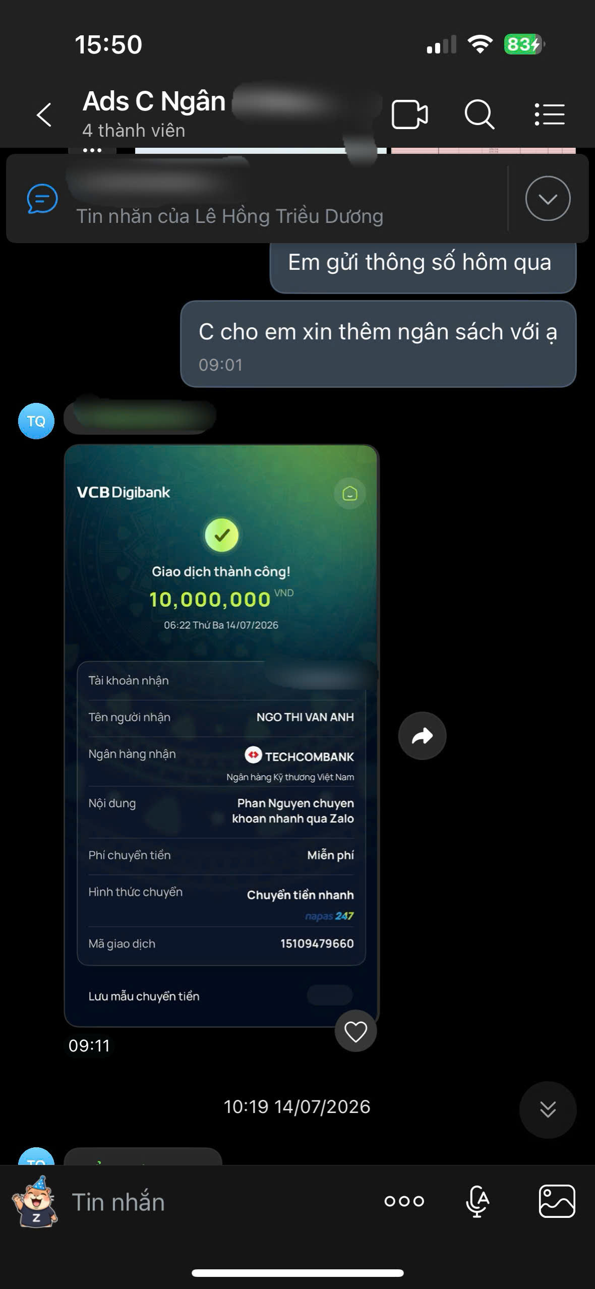 Chủ shop phản hồi về lượng bình luận mỗi phiên live